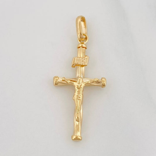 Dije Cruz Cristo 0.9g / 1 1/4 in Oro Amarillo 18K