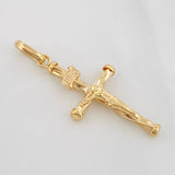 Dije Cruz Cristo 0.85g / 1 1/4 in Oro Amarillo 18K