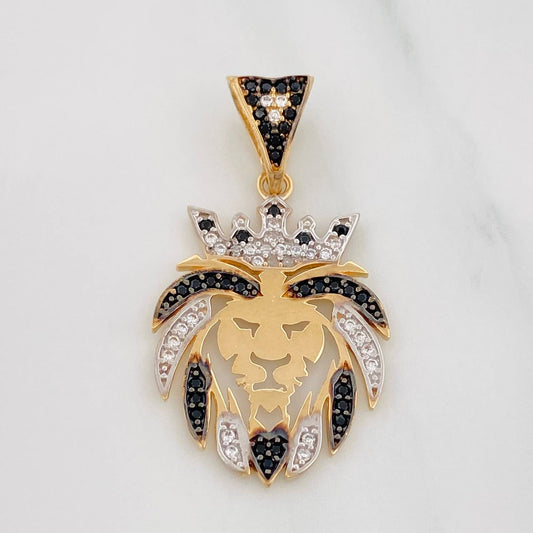 Dije Leon 2.95g / 1 1/4 in Tres Oros 18K