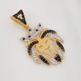 Dije Leon 2.95g / 1 1/4 in Tres Oros 18K