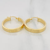 Hoop Earrings Screw 3.35g / 1 1/4 in 18K Yellow Gold