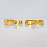 Hoop Earrings Screw 3.35g / 1 1/4 in 18K Yellow Gold