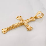 Dije Cruz Cristo 2.85g / 1 1/2 in Oro Amarillo 18K