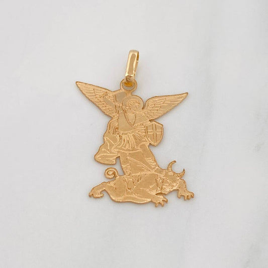 Dije San Miguel Arcangel 0.95g / 3/4 in Oro Amarillo 18K