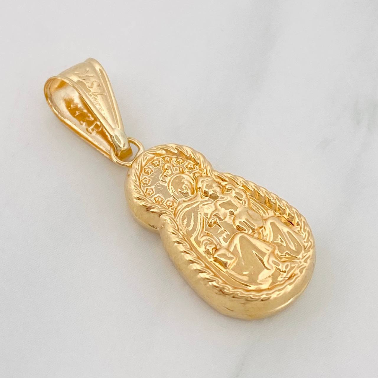 Pendant Virgen del Carmen 1.2g / 1 1/4 in Yellow Gold 18K