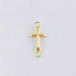 Charm Plain Cross 0.3 g / 3/4 in 18K Yellow Gold