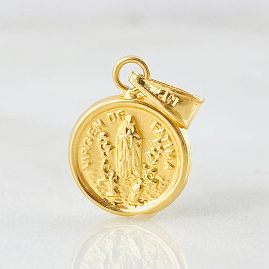 Virgin of Fatima Pendant 0.75gr / 0.8in / 18K Gold