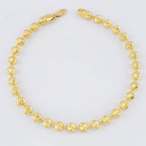 Pulso Militar Media Luna 6gr / 8 1/4 in / 4mm Oro Amarillo Nac.Esp. 18K