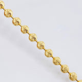 Pulso Militar Media Luna 6gr / 8 1/4 in / 4mm Oro Amarillo Nac.Esp. 18K