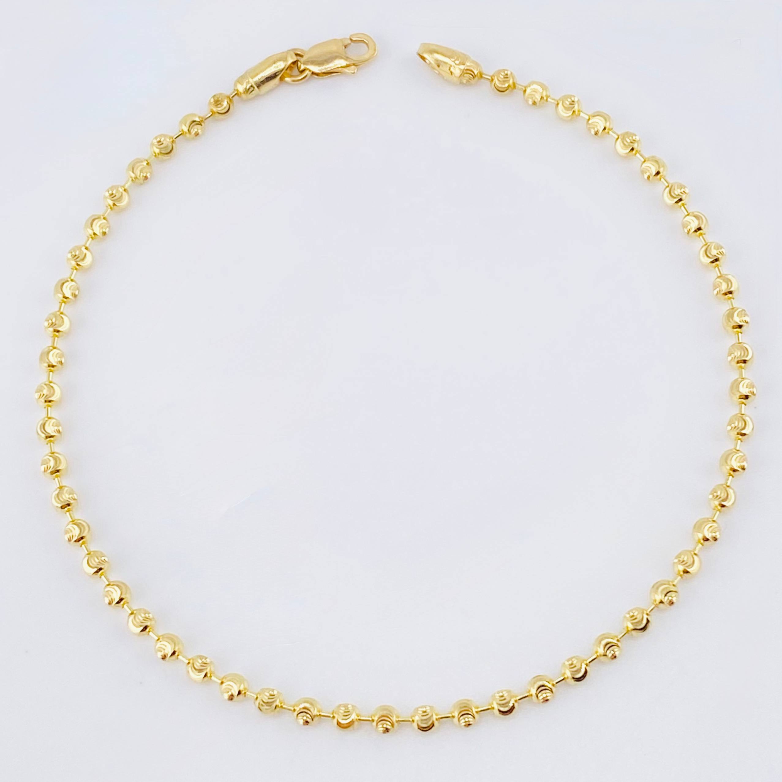 Pulso Militar Media Luna 3.6gr / 7 in / 2.5mm Oro Amarillo Nac.Esp. 18K ©