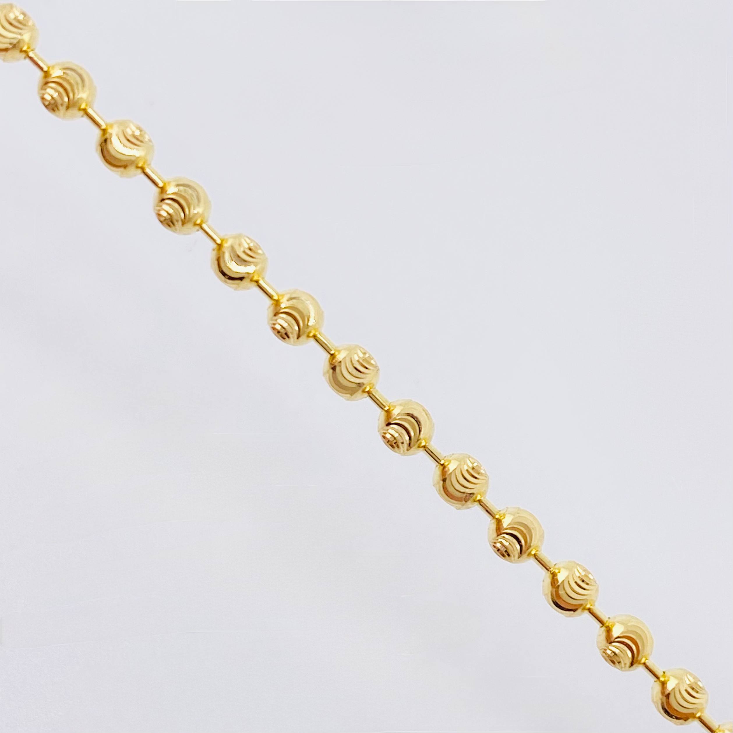 Pulso Militar Media Luna 3.6gr / 7 in / 2.5mm Oro Amarillo Nac.Esp. 18K ©