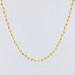 Cadena Militar Diamantada Media Luna 12.4 g / 23 3/4 in / 2.4 mm Oro Amarillo 18K