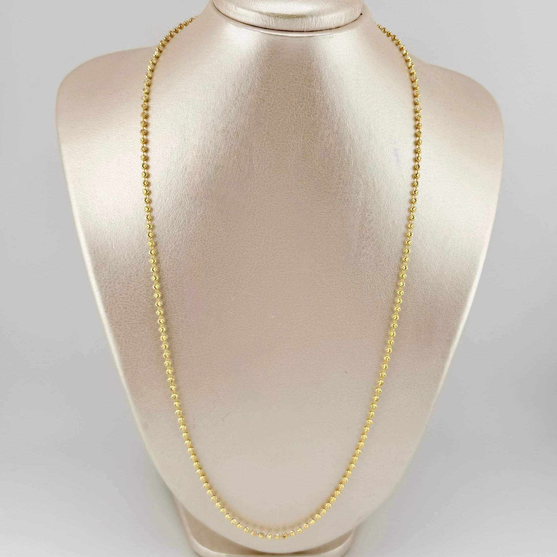 Medium Military Chain 17.8g / 24 1/2 in / 3.65mm 18K Yellow Gold