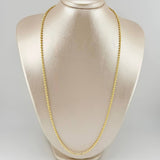 Medium Military Chain 17.8g / 24 1/2 in / 3.65mm 18K Yellow Gold