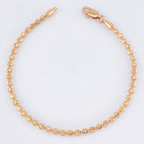 Pulso Militar Media Luna 5.8gr / 7 3/4 in / 3mm Oro Rosa Nac.Esp. 18K *