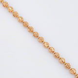 Pulso Militar Media Luna 5.8gr / 7 3/4 in / 3mm Oro Rosa Nac.Esp. 18K *