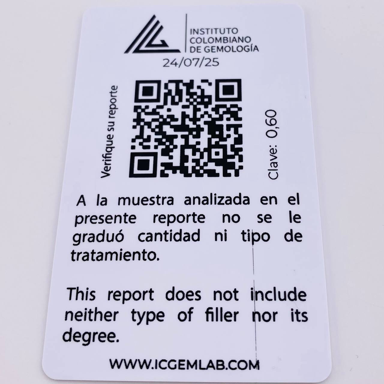 Herraje Rectangulo Cuatro Garras 60pts Esmeralda 0.45gr / 1/2 in / Oro Amarillo 18K