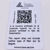 Herraje Rectangulo Cuatro Garras 60pts Esmeralda 0.45gr / 1/2 in / Oro Amarillo 18K