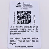 Herraje Cuadrado Cuatro Garras 70pts Esmeralda 0.95gr / 1/2 in / Oro Amarillo 18K