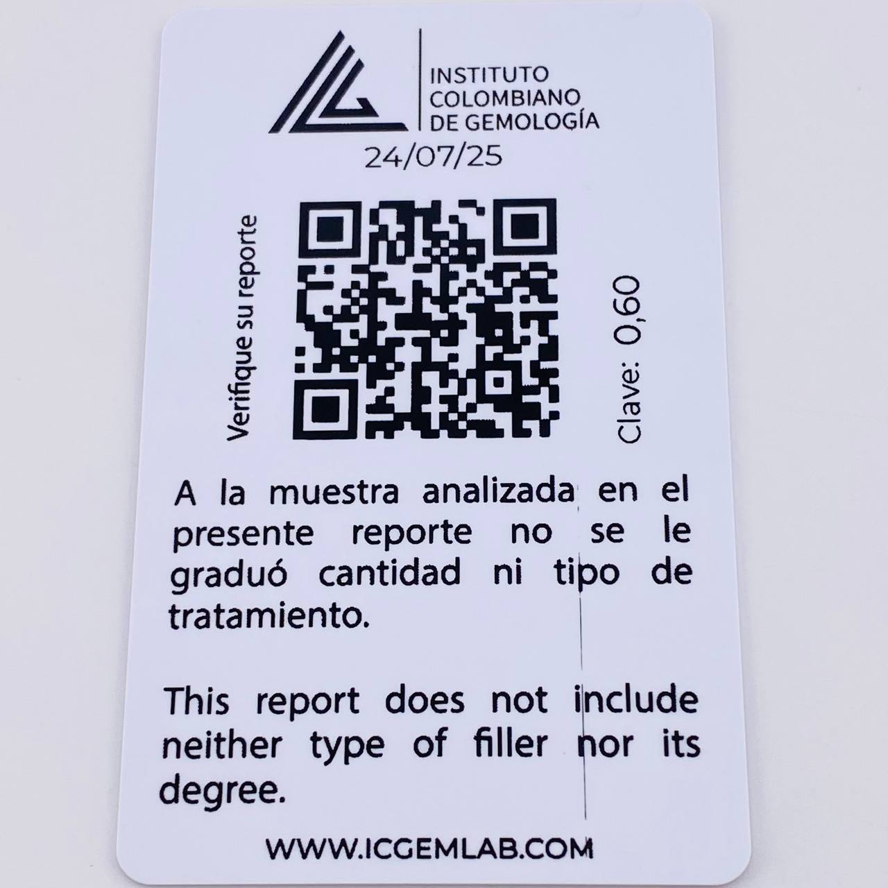 Herraje Corazon Cuatro Garras 60pts Esmeralda 0.6gr / 1/2 in / Oro Amarillo 18K