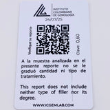 Herraje Corazon Cuatro Garras 60pts Esmeralda 0.6gr / 1/2 in / Oro Amarillo 18K