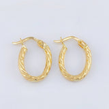 Candongas Lore Ovaladas 1.15gr / 3/4 in / Oro Amarillo 18K *