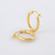 Candongas Lore Ovaladas 1.15gr / 3/4 in / Oro Amarillo 18K *