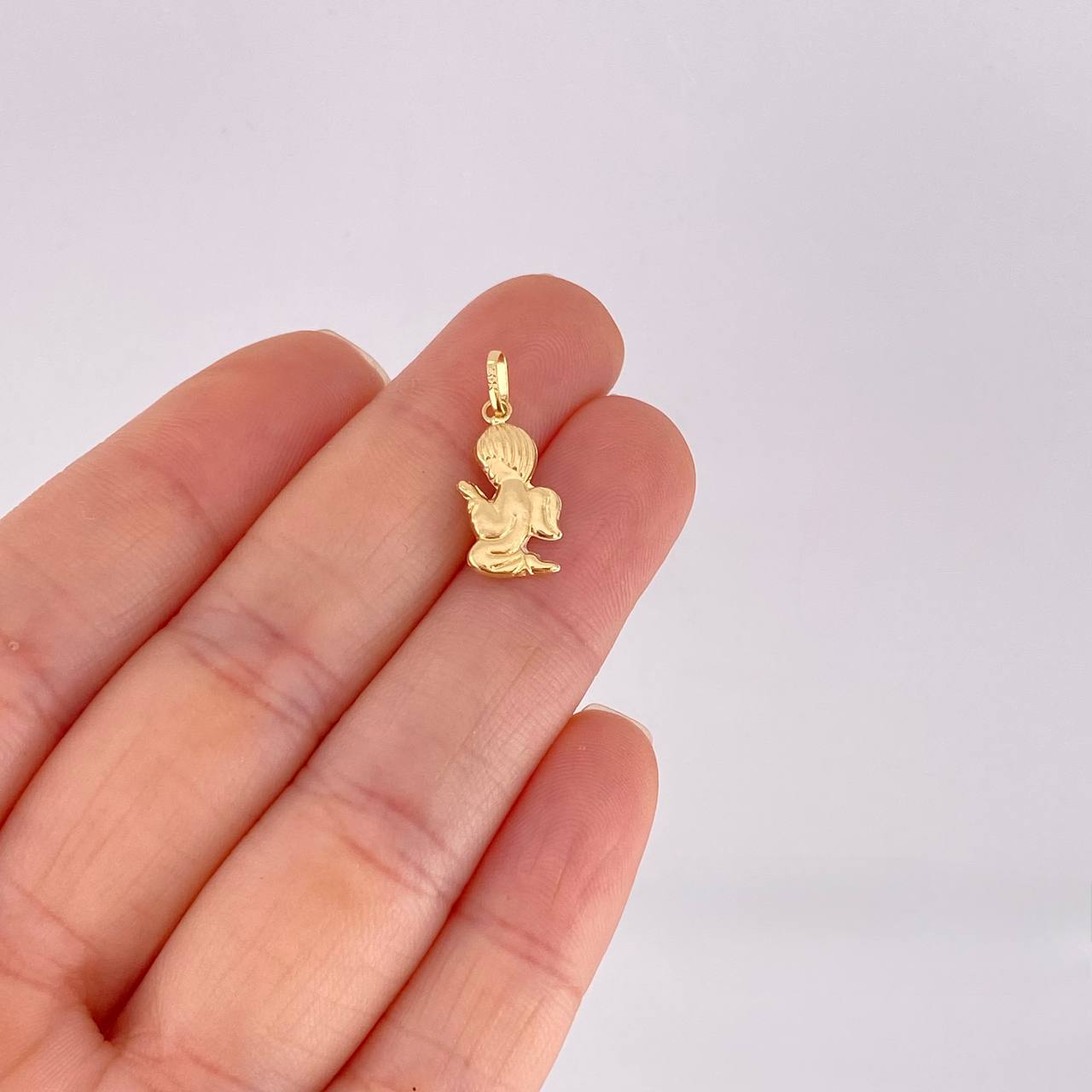 Dije Angel de la Guarda 0.5g / 3/4 in Oro Amarillo 18K