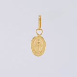 Dije Virgen Milagrosa 0.15g / 1/2 in Oro Amarillo 18K