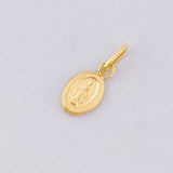 Dije Virgen Milagrosa 0.15g / 1/2 in Oro Amarillo 18K