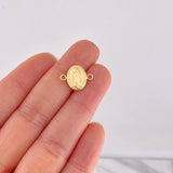 Herraje Virgen de Guadalupe 0.45g / 1/2 in Oro Amarillo 18K