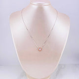 Venetian Chain Set + Heart Pendant Moissanite 1 cts / 2.7g / 16 in 18K White Gold