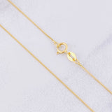 Venetian Chain Set + Heart Pendant Moissanite 1 cts / 2.15g / 18 in Two Yellow Rose Gold 18K