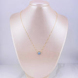 Venetian Chain Set + Moissanite Heart Pendant 1 ct / 2.3g / 18 in Yellow Gold 18K