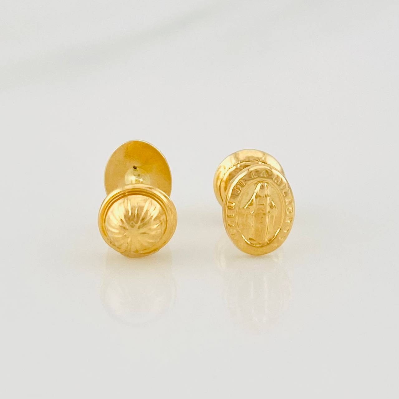 Topos Virgen Milagrosa 0.65g / in / 7mm Oro Amarillo 18K