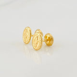 Topos Virgen Milagrosa 0.65g / in / 7mm Oro Amarillo 18K