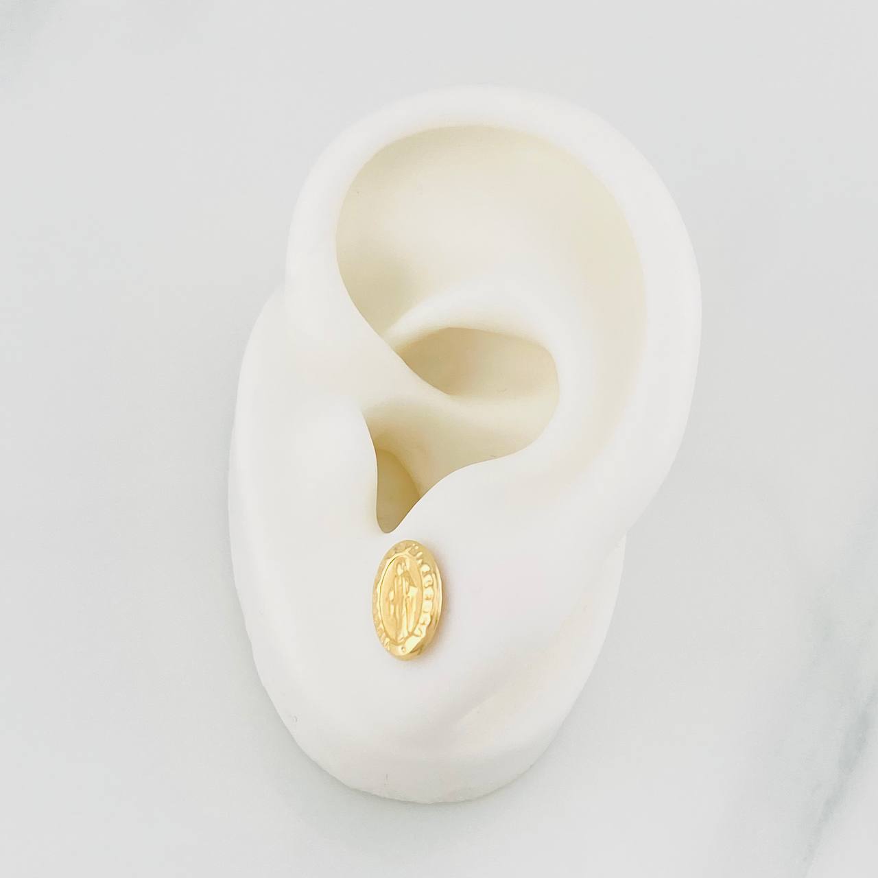 Topos Virgen Milagrosa 0.95g / in / 10.2mm Oro Amarillo 18K