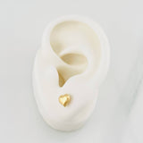 Heart Stud Earrings 0.7g / in / 7.16mm 18K Yellow Gold