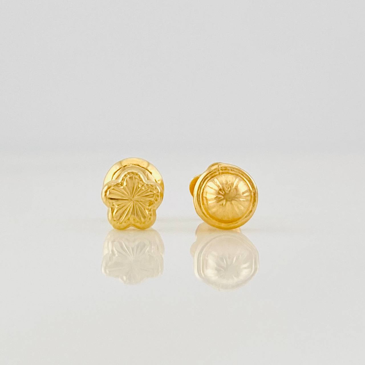 Topos Flor 0.65g / in / 5.45mm Oro Amarillo 18K