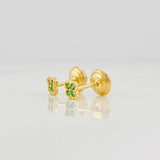 Topos Flor 0.65g / in / 3.84mm Oro Amarillo 18K