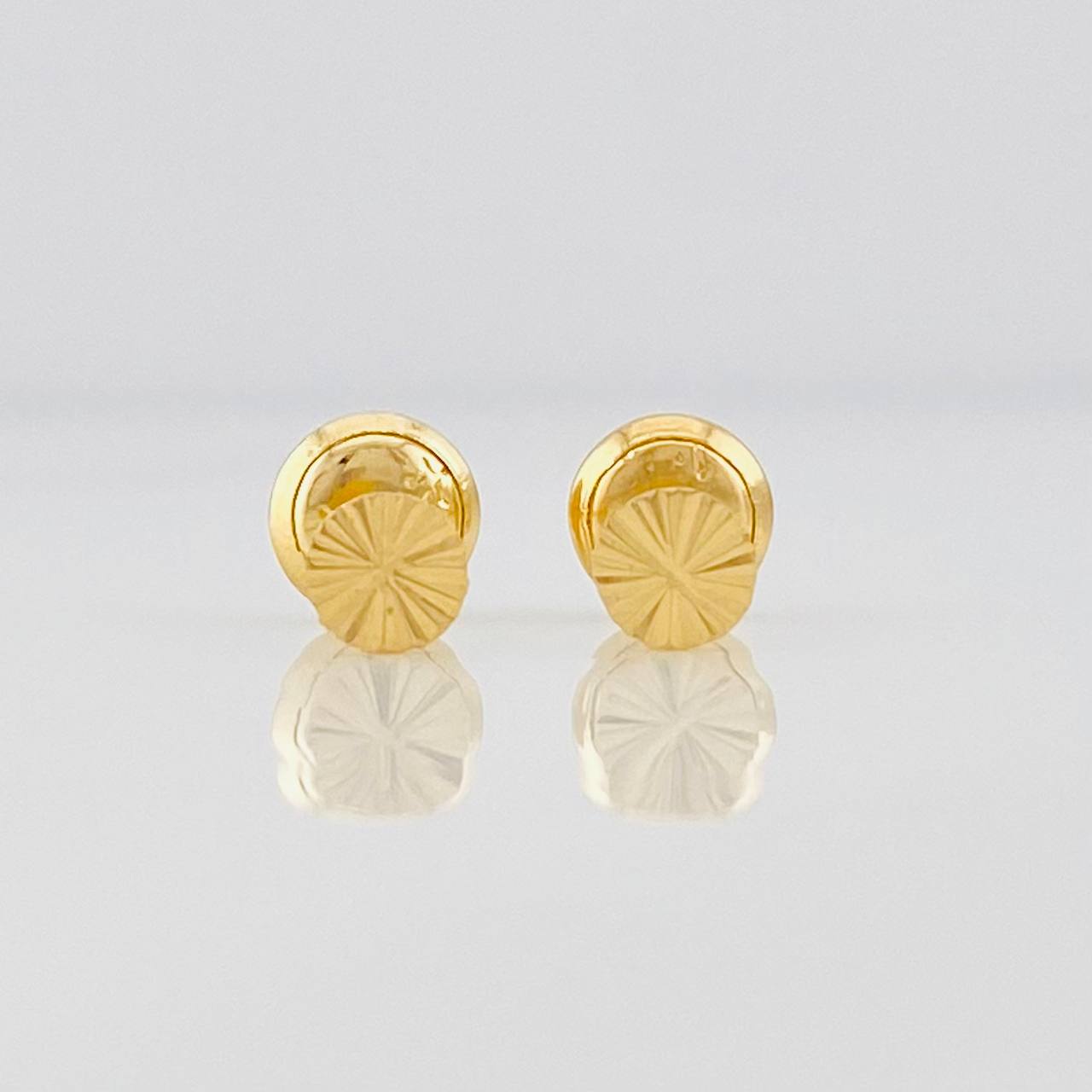 Topos Circulo Diamantado 0.55g / in / 4.34mm Oro Amarillo 18K