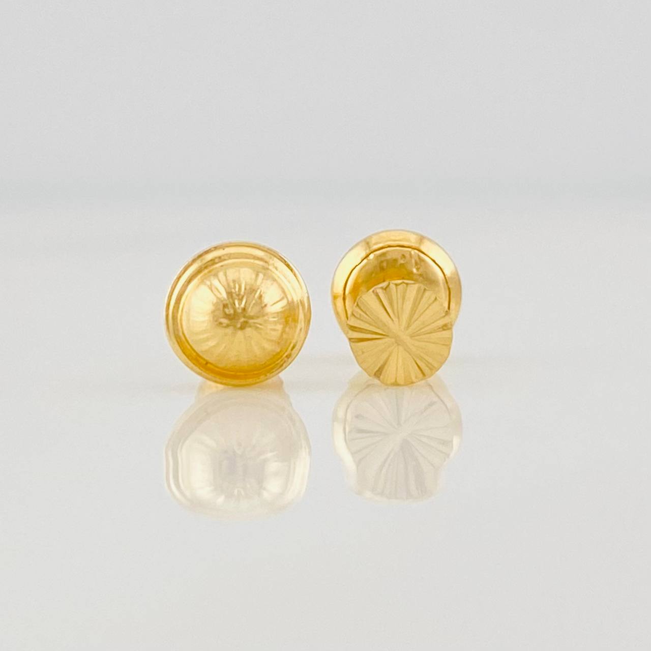 Topos Circulo Diamantado 0.55g / in / 4.34mm Oro Amarillo 18K