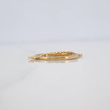 Herraje Mamá 1gr / 3/4 in / Dos Oros Amarillo Blanco  18K &