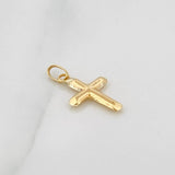 Dije Cruz 0.45gr / 3/4 in / Oro Amarillo 18K &