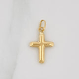 Dije Cruz 0.45gr / 3/4 in / Oro Amarillo 18K &