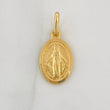 Pendant Miraculous Virgin 1.4gr / 3/4 in / 18K Yellow Gold &