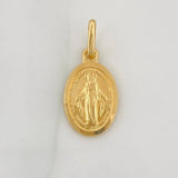 Pendant Miraculous Virgin 1.4gr / 3/4 in / 18K Yellow Gold &