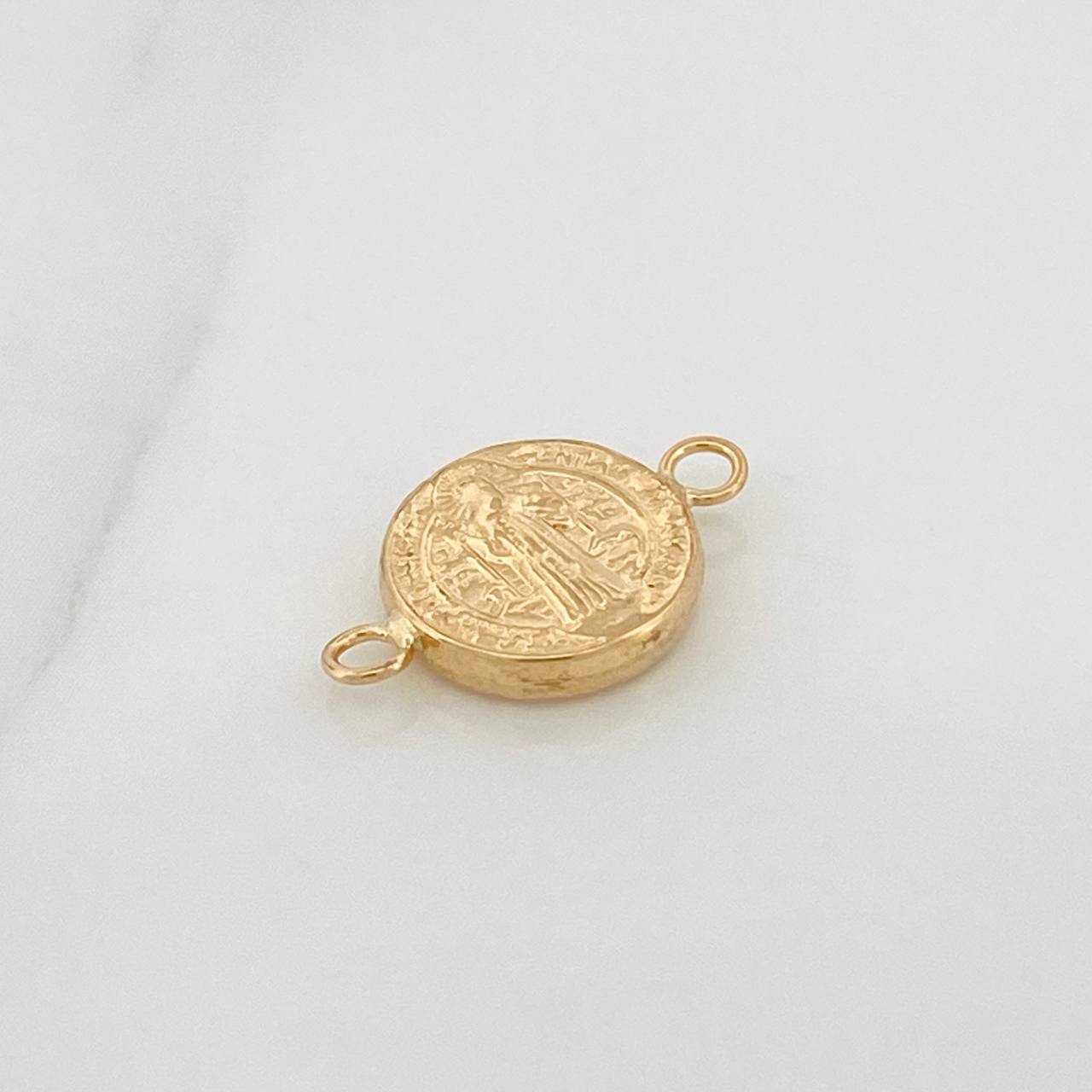 Charm Saint Benedict 0.6gr / 3/4 in / 18K Yellow Gold &