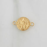 Charm Saint Benedict 0.6gr / 3/4 in / 18K Yellow Gold &