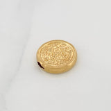 Herraje Medalla Fe 0.85gr / 1/2 in / Oro Amarillo 18K &
